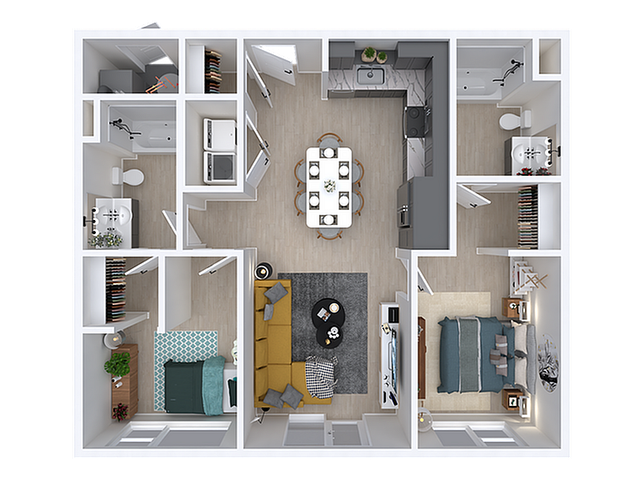Gahn | 2bd, 2ba - 888 sqft.