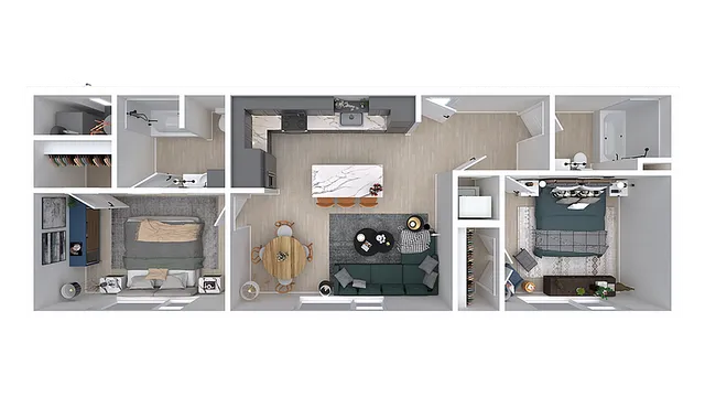 Rovos | 2bd, 2ba - 910 sqft.