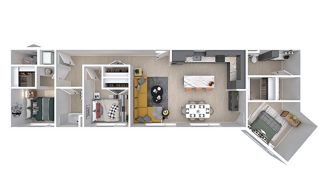 Starlight | 3bd, 2ba - 1,235 sqft.