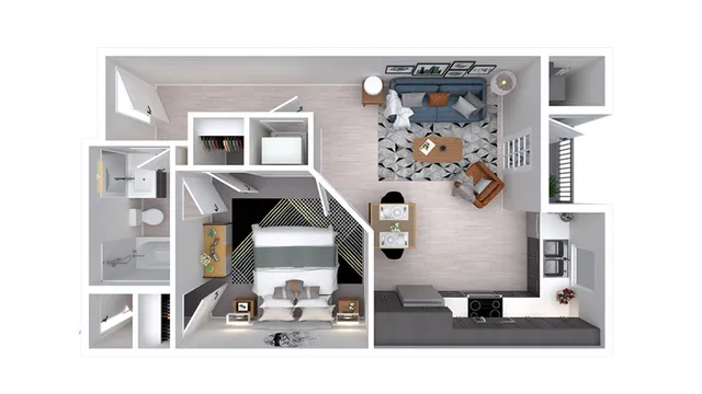 Valley | 1bd, 1ba - 545 sqft.