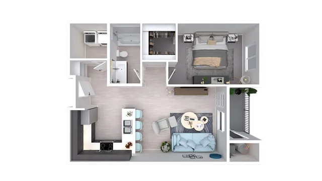 Cattonwood | 1bd, 1ba - 684 sqft.