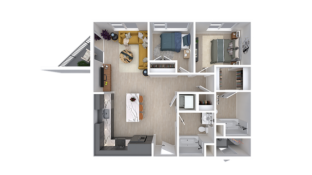 Mallard | 2bd, 2ba - 943 sqft.