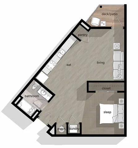 Platinum studio floor plan