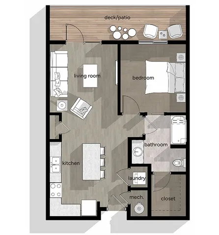 Stellar 1-bedroom floor plan