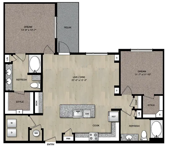 B4_Two Bedroom_Paloma Village