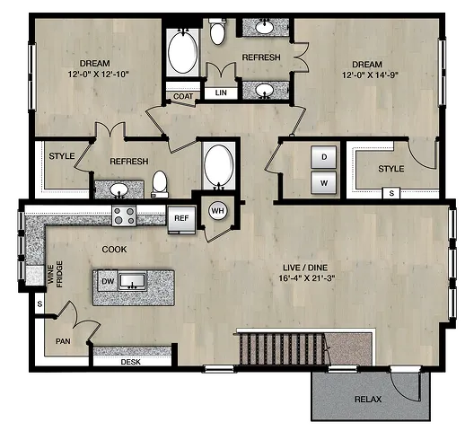 CH2_Two Bedroom_Paloma Village