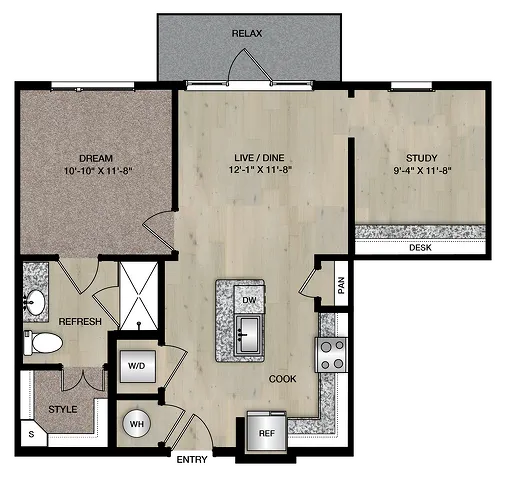 A1A_One Bedroom_Paloma Village