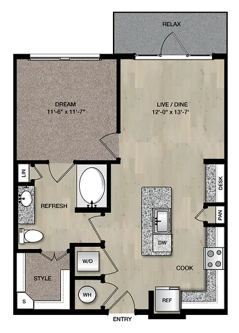 A3_One Bedroom_Paloma Village