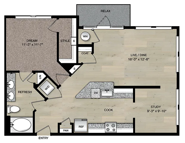 A6_One Bedroom_Paloma Village
