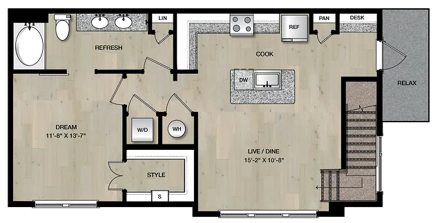 CH1_One Bedroom_Paloma Village