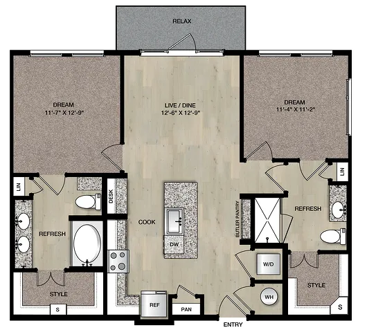 B1_Two Bedroom_Paloma Village