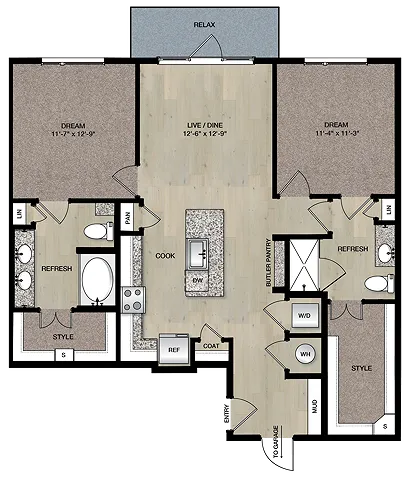 B1G_Two Bedroom_Paloma Village