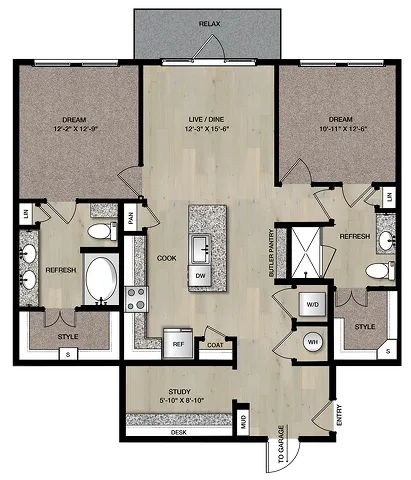 B1GA_Two Bedroom_Paloma Village