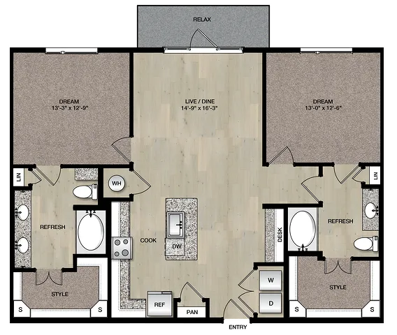 B2A_Two Bedroom_Paloma Village