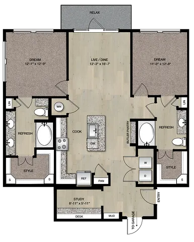 B2G_Two Bedroom_Paloma Village