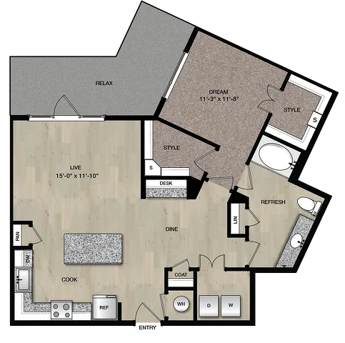 A7_One Bedroom_Paloma Village