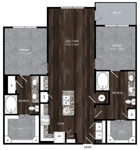 B2A_Union_House_Two_Bedroom_Modern_Apartment_North_Texas