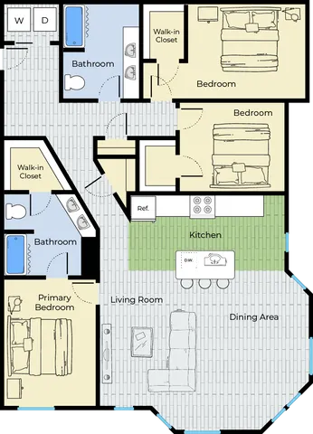 Three Bedroom Apartment Woodmont Commons Londonderry NH