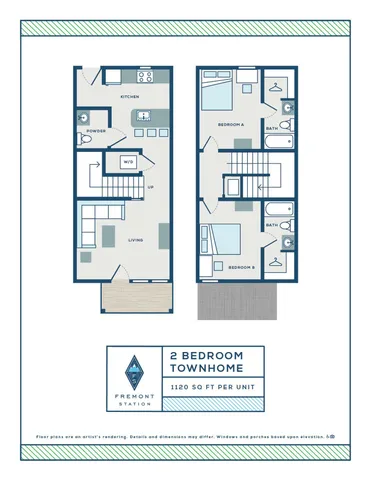 2BR/2BA - TH