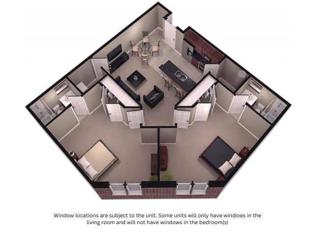 2 Bedroom, 2 Bathroom - Hazleton