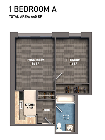1 bed A