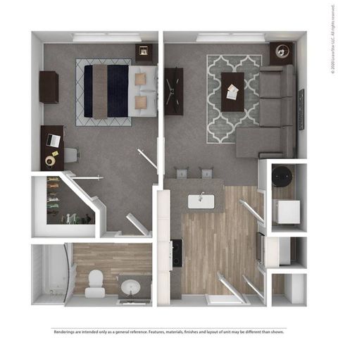 One Bedroom Floorplan