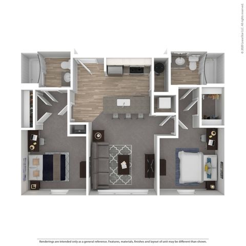 Two Bedroom Floorplan
