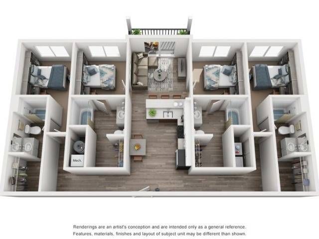 B2: 4 Bed / 4 Bath