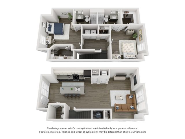 2BR/2.5BA - B3 Townhome