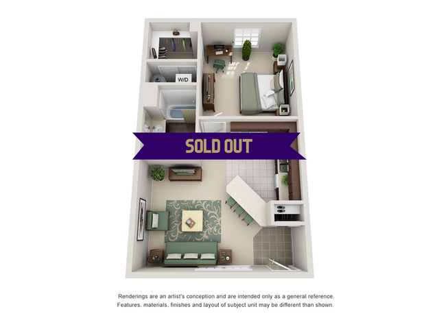 1BR/1BA Upgraded - Sold Out