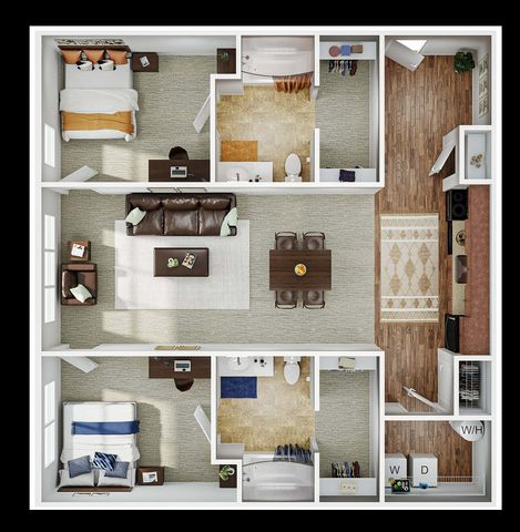 2BR/2BA - Upgraded