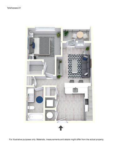 A1: 1 Bed / 1 Bath