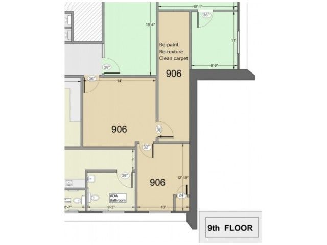 480 Sq. Ft. Floor Plan available for rent