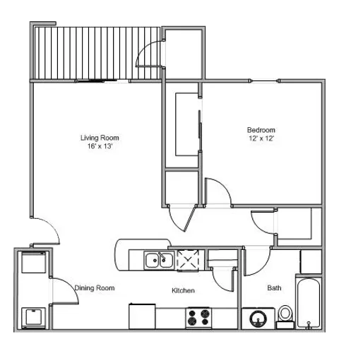 Quail Creek Apartments 1 Bed