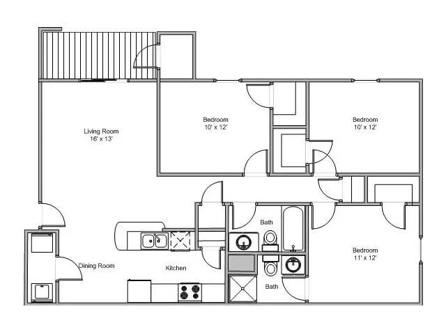 Quail Creek Apartments 3 Bed