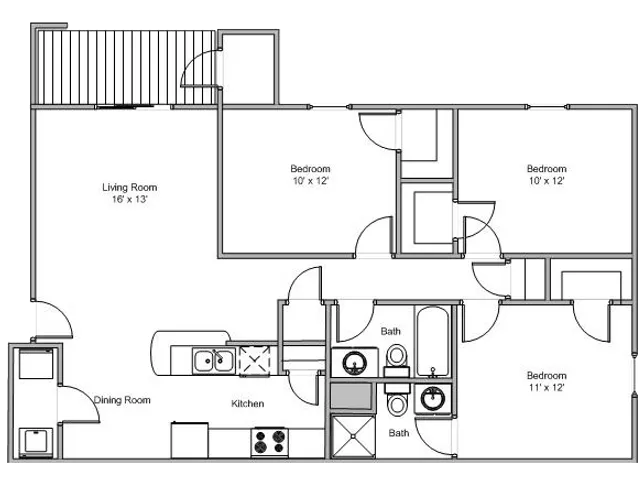 Quail Creek Apartments 3 Bed