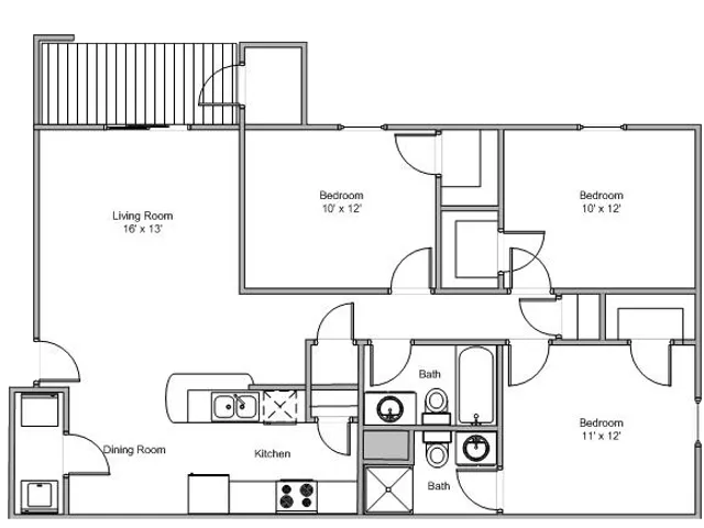 Quail Creek Apartments 3 Bed