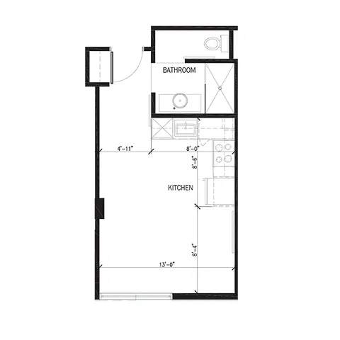 Stadium Lofts - Studio - Style B
