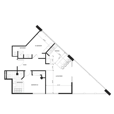 Stadium Lofts - Two Bedroom - Style B