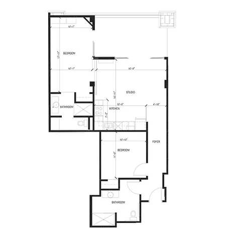 Stadium Lofts - Two Bedroom - Style C