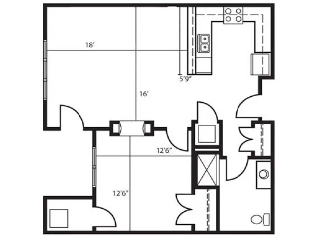One Bedroom 118