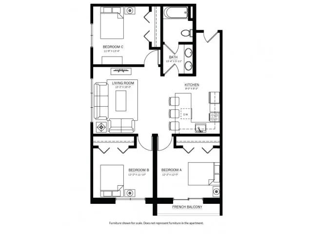 Three Bedroom/One Bathroom