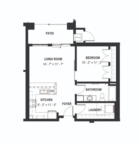 Studio Floorplan