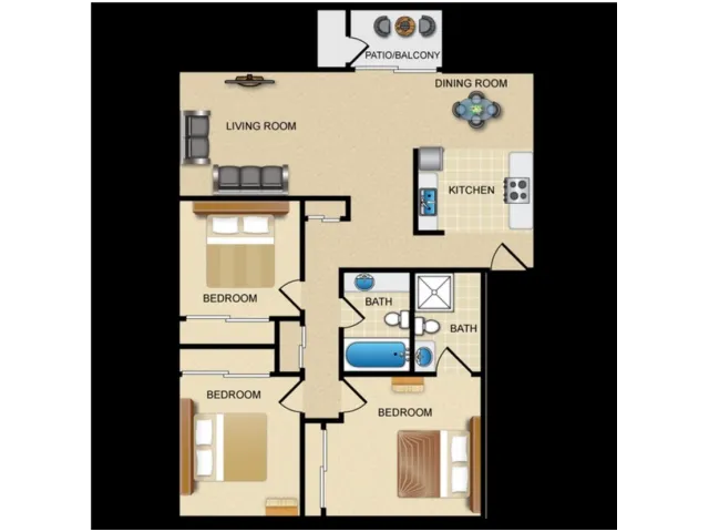 3 Bedroom / 2 Bath