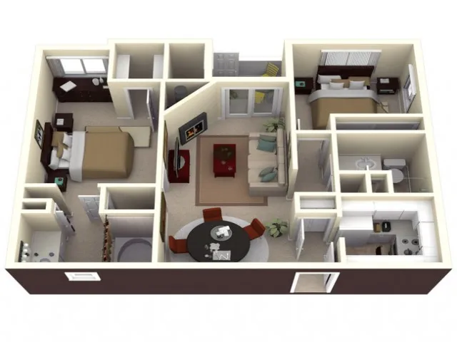 2 Bedroom / 2 Bath