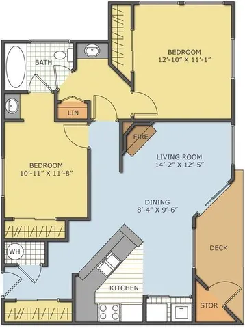 2 Bed 1 Bath | Apartments Near Cincinnati OH | The Retreat at Stillmeadow
