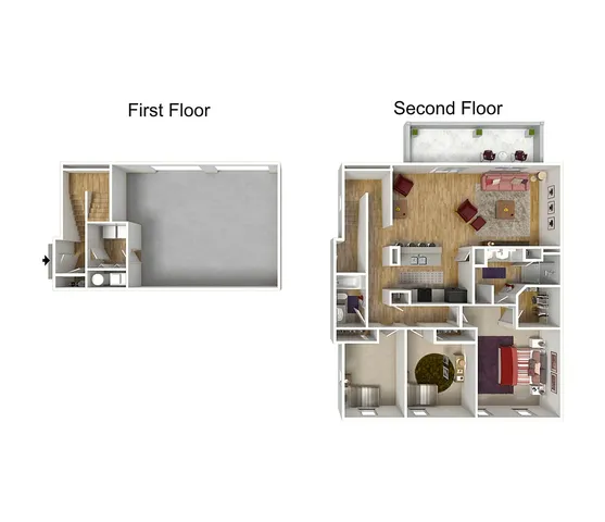 3 Beds 2 Baths | Apartments Near Georgetown KY | The Mill at Georgetown