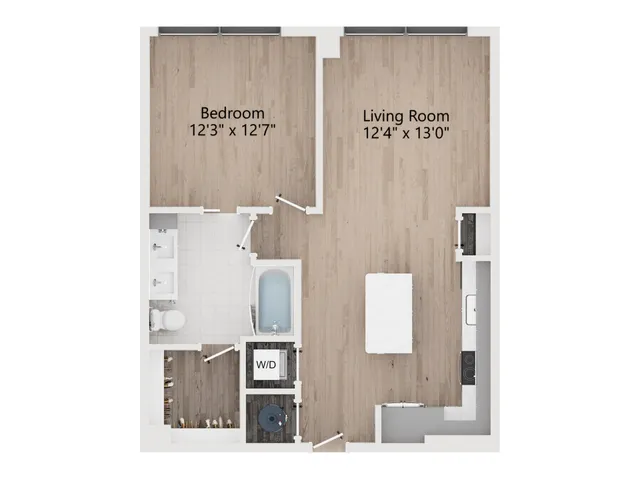 A8 | 1 Bedroom 1 Bath | 805 sq ft | The Westerly Apartments in Millcreek, UT