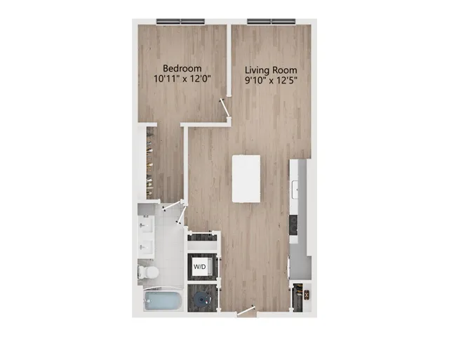 A9 | 1 Bedroom 1 Bath | 806 sq ft | The Westerly Apartments in Millcreek, UT