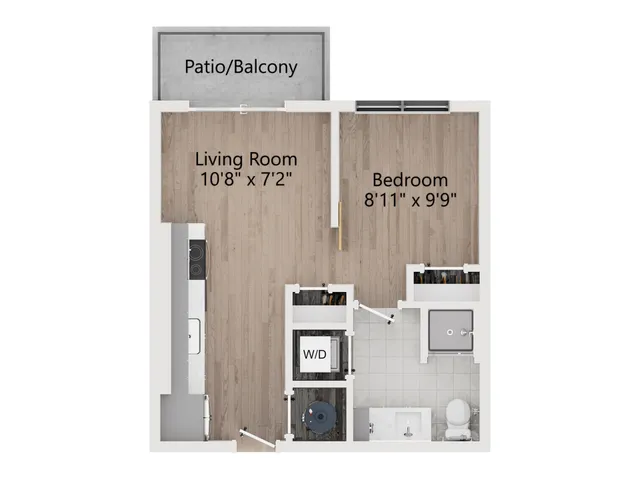 A0 | 1 Bedroom 1 Bath | 460 sq ft | The Westerly Apartments in Millcreek, UT